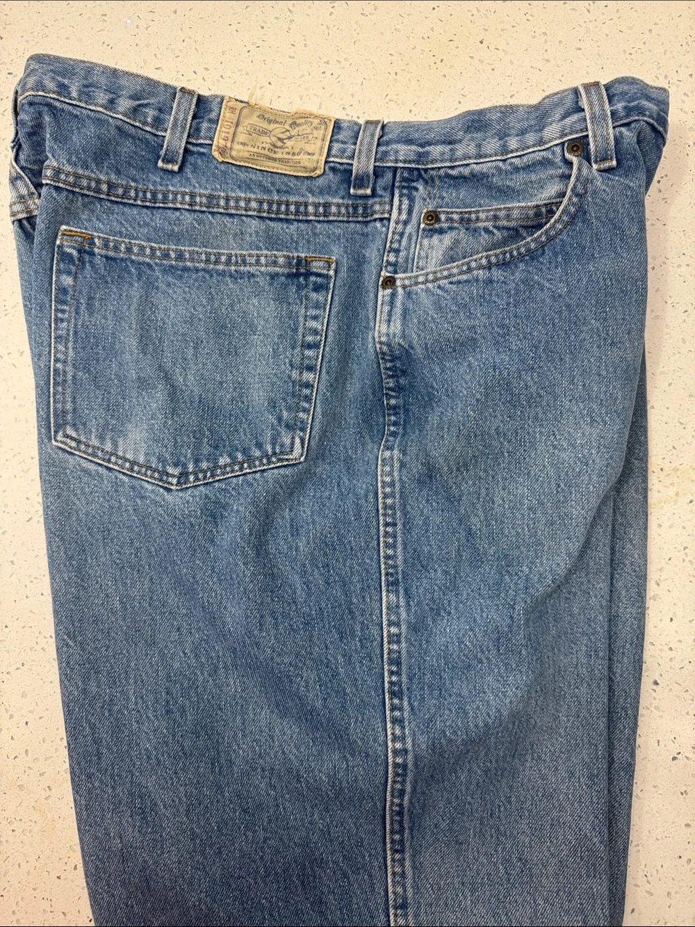 RedHead Straight-Leg Men's Light Blue Denim Jeans 42x32